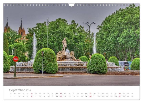 Produktbild: Madrid eine Stadt zum Verlieben (Wandkalender 2026 DIN A3 quer), CALVENDO Monatskalender