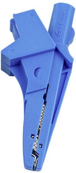 Produktbild: HT Instruments 5004-IECB Bananenstecker 1003130 Bananenbuchse, Buchse 4 mm, Steckanschluss 4 mm, Krokodilklemme CAT III 1000 V Blau 1 St.