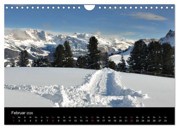Produktbild: Die Seiser Alm im Winter (Wandkalender 2026 DIN A4 quer), CALVENDO Monatskalender