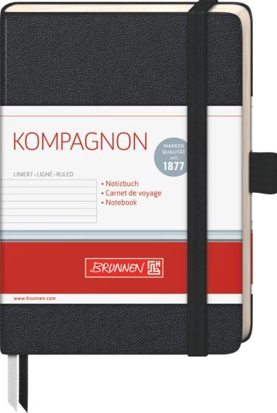 Produktbild: Brunnen Notizbuch A6 lin Kompagnon