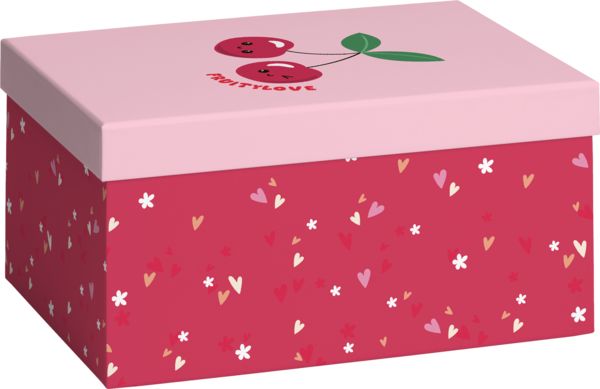 Produktbild: Geschenkbox A5+ Yumi rot dunkel