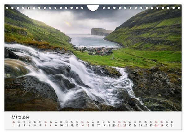 Produktbild: Naturschauspiel Wasserfall: Europas flie&szlig;ende Kunstwerke (Wandkalender 2026 DIN A4 quer), CALVENDO Monatskalender