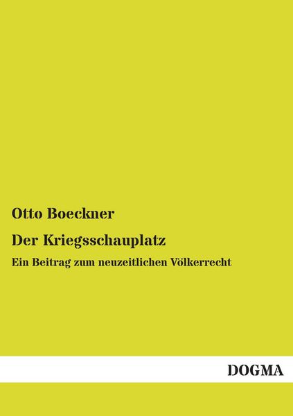 Produktbild: Der Kriegsschauplatz