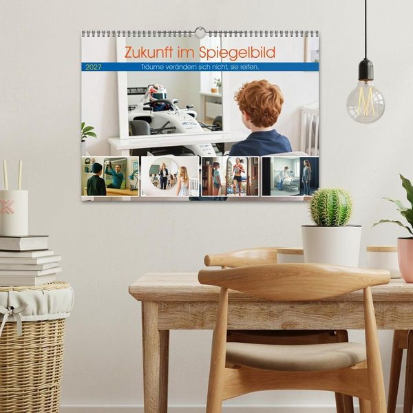 Produktbild: Zukunft im Spiegelbild - Tr&auml;ume ver&auml;ndern sich nicht, sie reifen (Wandkalender 2027 DIN A3 quer), CALVENDO Monatskalender