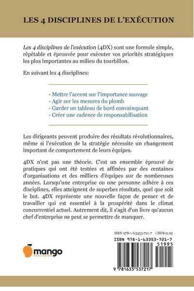 Produktbild: Les 4 Disciplines de L'ex&eacute;cution