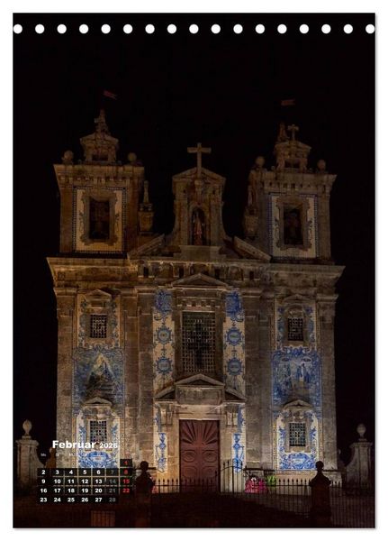 Produktbild: Porto Tag und Nacht (Tischkalender 2026 DIN A5 hoch), CALVENDO Monatskalender