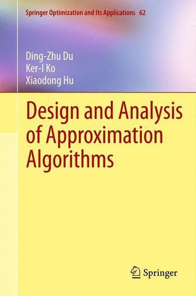 Produktbild: Design and Analysis of Approximation Algorithms