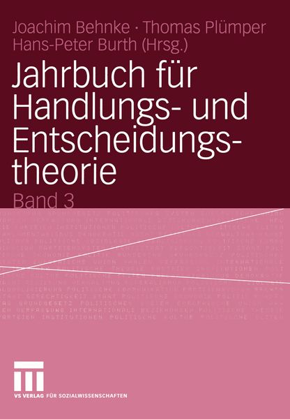 Produktbild: Jahrbuch f&uuml;r Handlungs- und Entscheidungstheorie