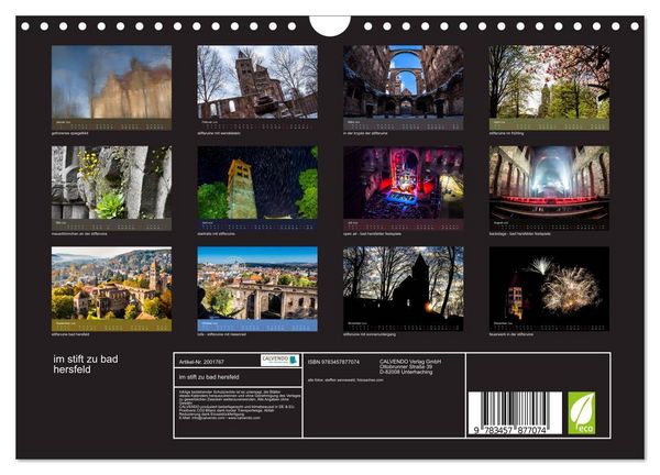 Produktbild: im stift zu bad hersfeld (Wandkalender 2026 DIN A4 quer), CALVENDO Monatskalender