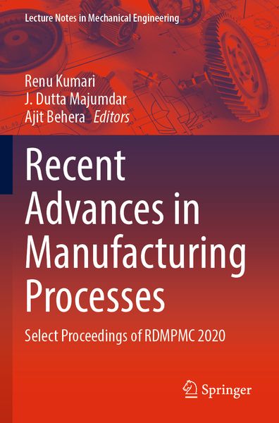 Produktbild: Recent Advances in Manufacturing Processes