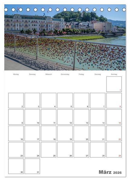 Produktbild: Bezauberndes SALZBURG / Terminplaner (Tischkalender 2026 DIN A5 hoch), CALVENDO Monatskalender