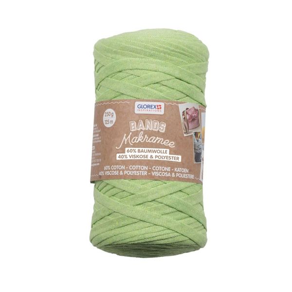 Produktbild: GLOREX Makramee Band 125m 250g gr&uuml;n 125m 250g