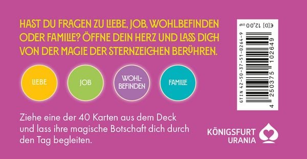 Produktbild: Sternzeichen Zwillinge 40 Karten in Magnetschachtel