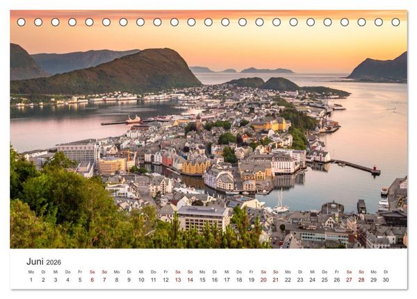 Produktbild: Norwegen - Das wundersch&ouml;ne Land im Norden. (Tischkalender 2026 DIN A5 quer), CALVENDO Monatskalender