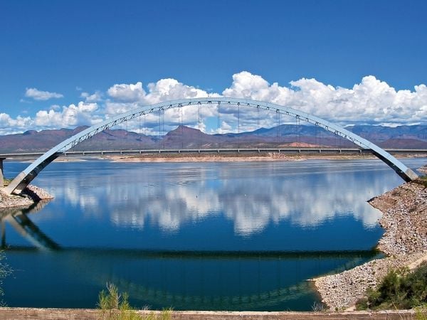 Produktbild: CALVENDO Puzzle Ein Motiv aus dem Kalender Apache Trail, Arizona, USA 2017 | 1000 Teile Lege-Gr&ouml;&szlig;e 64x48cm Foto-Puzzle f&uuml;r gl&uuml;ckliche Stunden