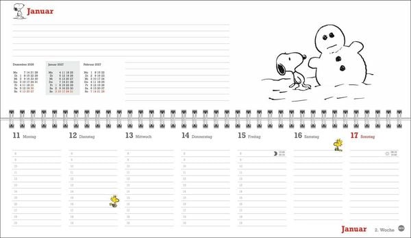 Produktbild: Peanuts Wochenquerplaner 2027