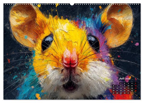 Produktbild: Tiere im Portr&auml;t - Aquarell Tierkalender f&uuml;r die ganze Familie (Wandkalender 2026 DIN A2 quer), CALVENDO Monatskalender