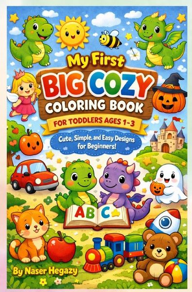 Produktbild: My First Big Cozy Coloring Book for Toddlers Ages 1&ndash;3: Cute, Simple, and Easy Designs for Beginners
