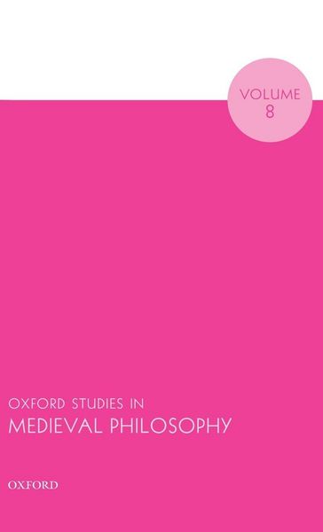 Produktbild: OXF STUDIES MEDIEVAL PHILOS V8 OSMP C