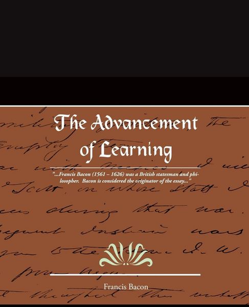 Produktbild: The Advancement of Learning