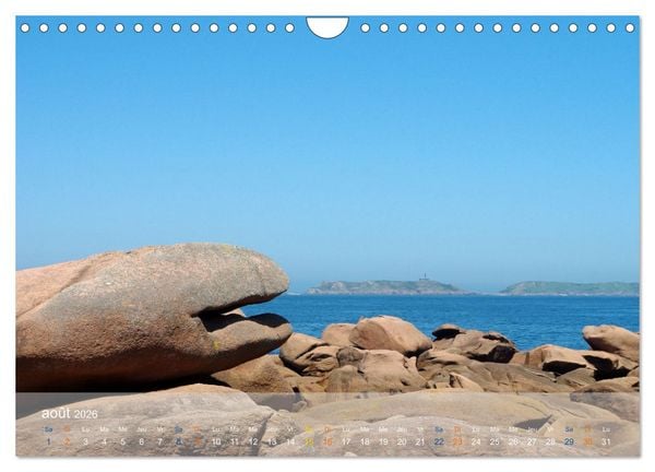 Produktbild: BRETAGNE La C&ocirc;te de granit rose (Calendrier mural 2026 DIN A4 vertical), CALVENDO calendrier mensuel