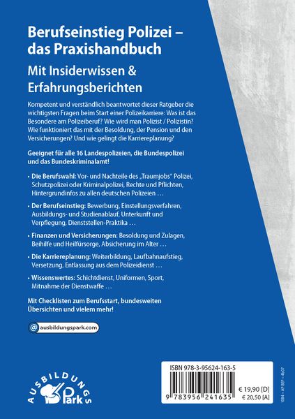 Produktbild: Berufseinstieg Polizei &ndash; das Praxishandbuch