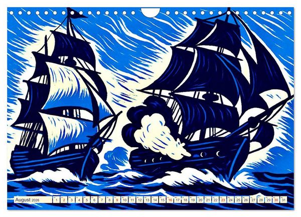 Produktbild: Das Meer in der Weltliteratur (Wandkalender 2026 DIN A4 quer), CALVENDO Monatskalender
