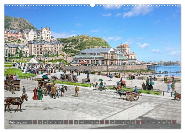 Produktbild: Wales around 1900 - photos restored and colourised (Wall Calendar 2026 DIN A2 landscape), CALVENDO 12 Month Wall Calendar