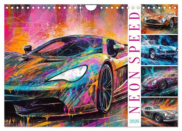 Produktbild: Neon Speed (Wandkalender 2026 DIN A4 quer), CALVENDO Monatskalender