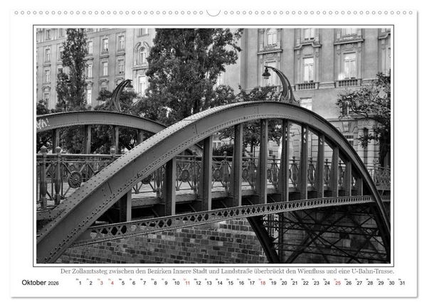Produktbild: Wien auf den zweiten Blick (Wandkalender 2026 DIN A2 quer), CALVENDO Monatskalender