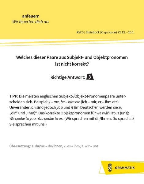 Produktbild: Langenscheidt Sprachkalender Englisch A Quiz a Day 2026