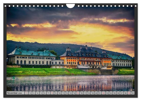 Produktbild: Burgen und Schl&ouml;sser um Dresden (Wandkalender 2026 DIN A4 quer), CALVENDO Monatskalender
