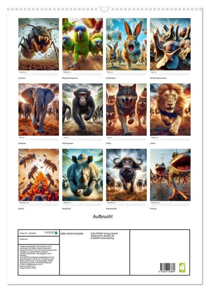 Produktbild: Aufbruch! (Wandkalender 2026 DIN A2 hoch), CALVENDO Monatskalender