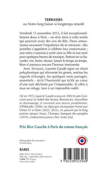 Produktbild: Terrasses ou Notre long baiser si longtemps retard&eacute; : r&eacute;cit