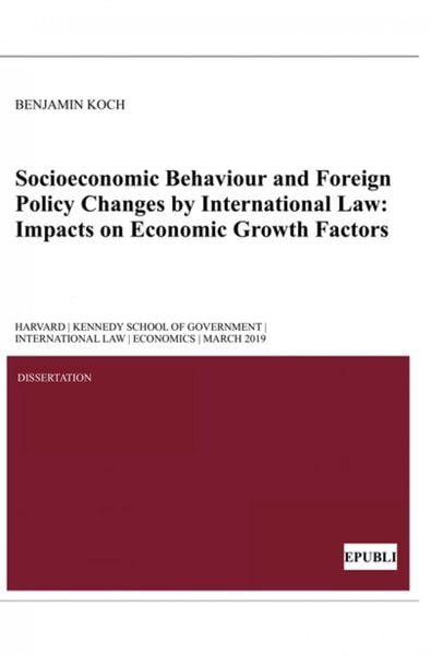 Produktbild: Socioeconomic Behaviour and Foreign Policy Changes by International Law