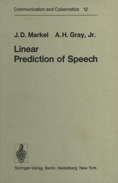 Produktbild: Linear Prediction of Speech
