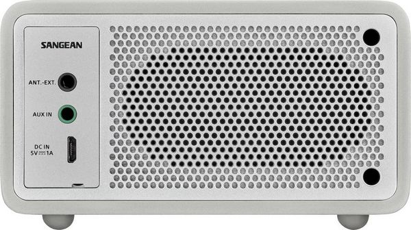 Produktbild: Sangean Genuine Mini DDR-7 Tischradio DAB+, UKW AUX, Bluetooth&reg; Silber