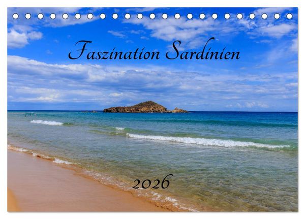 Faszination Sardinien (Tischkalender 2026 DIN A5 quer), CALVENDO Monatskalender