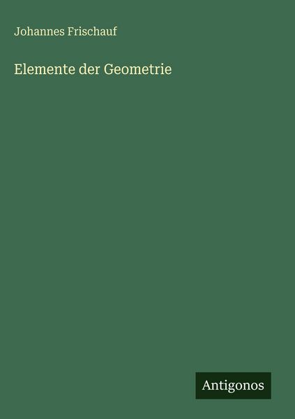 Produktbild: Elemente der Geometrie