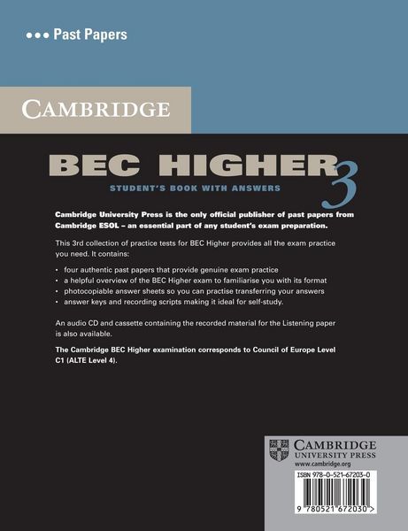 Produktbild: Cambridge BEC Higher 3