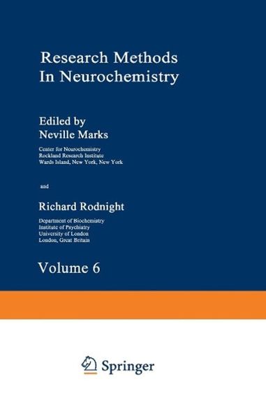 Produktbild: Research Methods in Neurochemistry