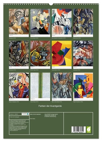 Produktbild: Farben der Avantgarde (hochwertiger Premium Wandkalender 2027 DIN A2 hoch), Kunstdruck in Hochglanz