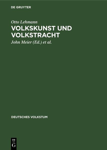 Produktbild: Volkskunst und Volkstracht