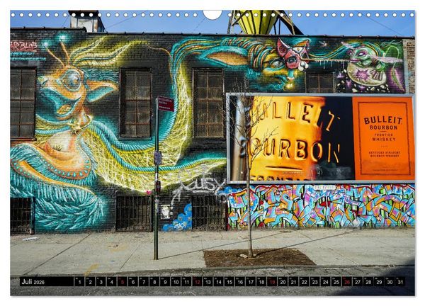 Produktbild: Bushwick Street Art (Wandkalender 2026 DIN A3 quer), CALVENDO Monatskalender