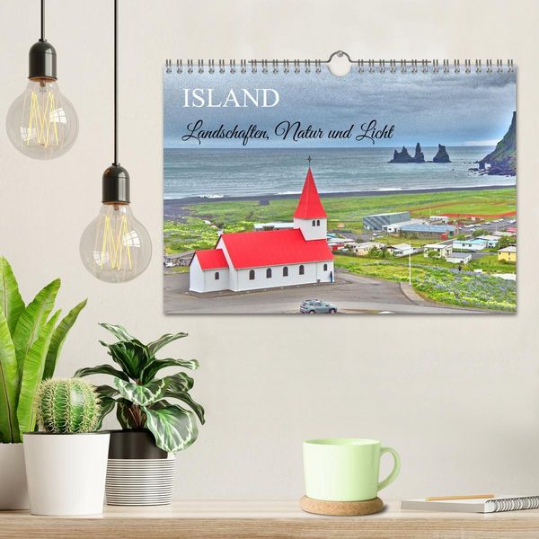 Produktbild: Island - Landschaften, Natur und Licht (Wandkalender 2026 DIN A4 quer), CALVENDO Monatskalender