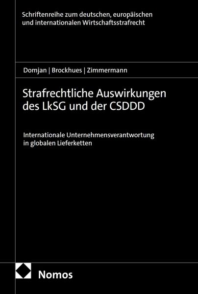 Produktbild: Strafrechtliche Auswirkungen des LkSG und der CSDDD