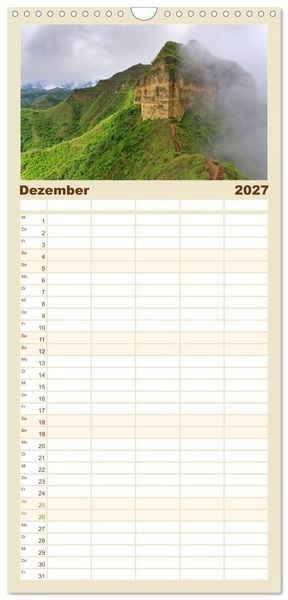 Produktbild: Familienplaner 2027 - Entdecke Ecuador mit 5 Spalten (Wandkalender, 21 x 45 cm) CALVENDO