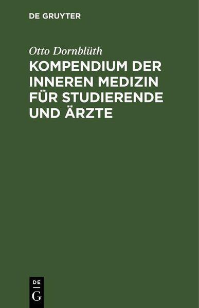 Produktbild: Kompendium der inneren Medizin f&uuml;r Studierende und &Auml;rzte