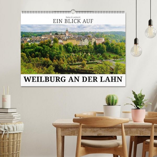 Produktbild: Ein Blick auf Weilburg an der Lahn (Wandkalender 2026 DIN A2 quer), CALVENDO Monatskalender