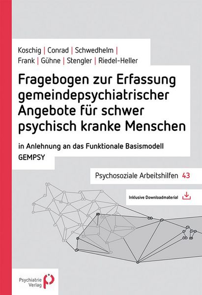 Produktbild: Fragebogen zur Erfassung gemeindepsychiatrischer Angebote f&uuml;r schwer psychisch kranke Menschen